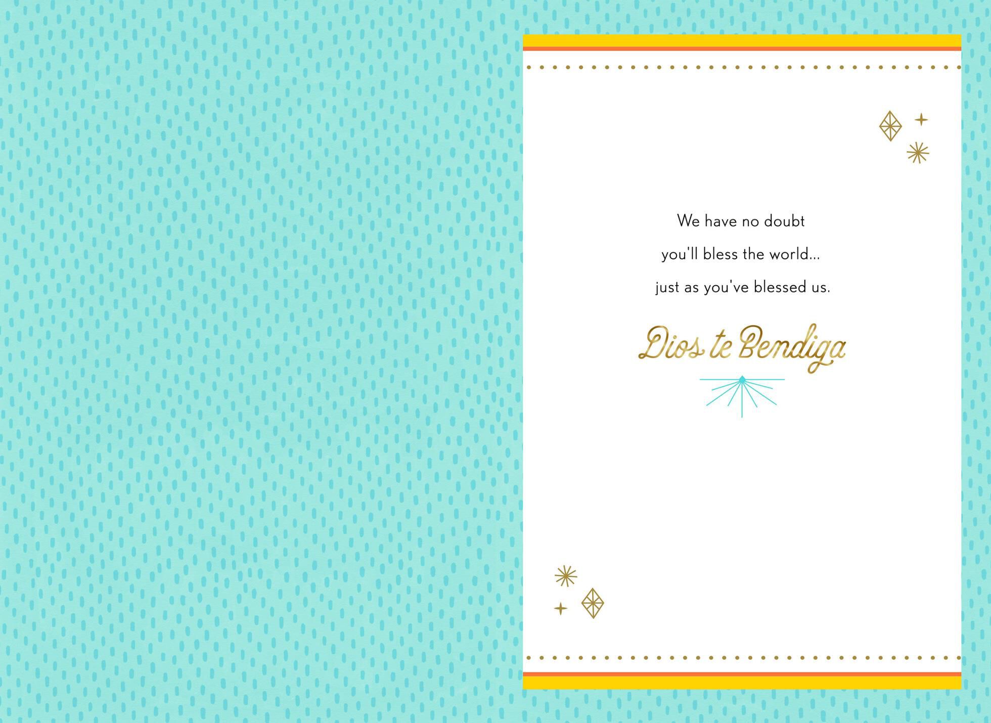 Blessings as You Graduate Bilingual Graduation Card