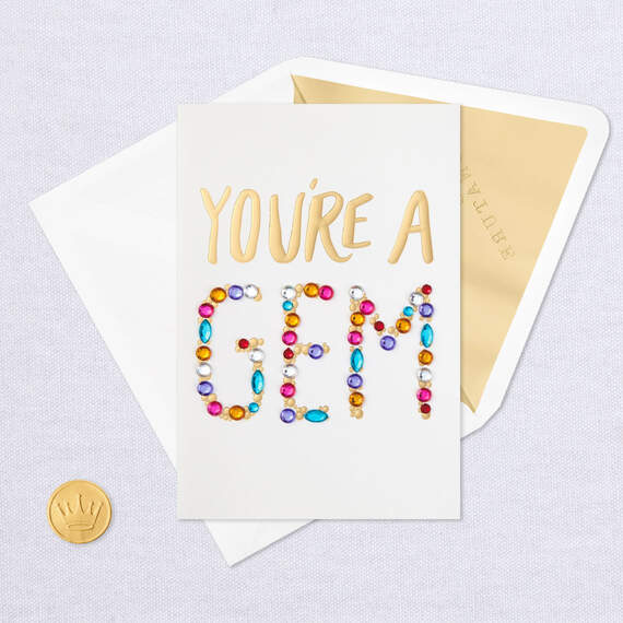 You're a Gem Birthday Card, , large image number 5