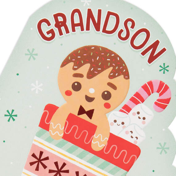 Sweeter Than Candy Canes Christmas Card for Grandson, , large image number 4