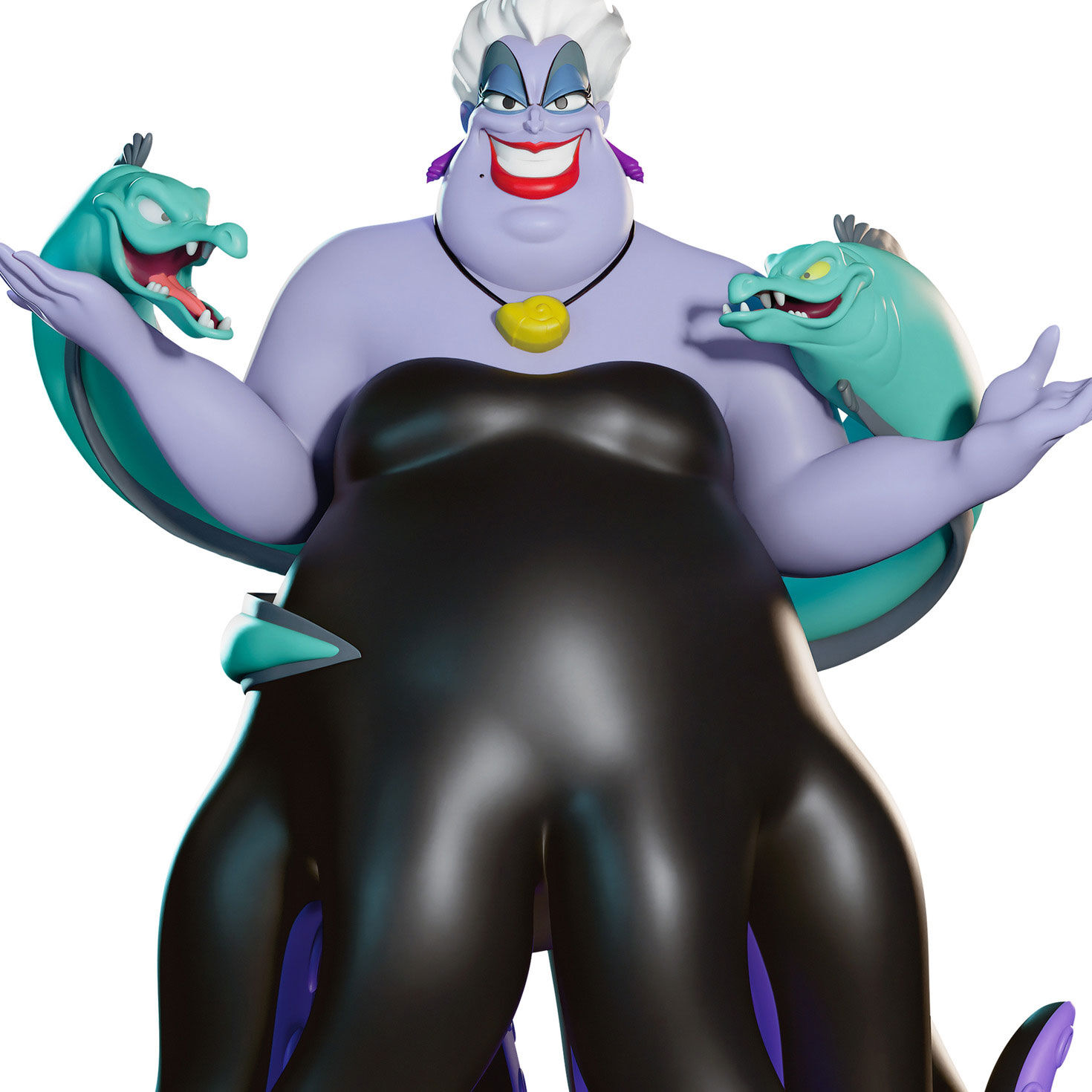 Little Mermaid Ursula With Eels Keepsake Ornament Closeup view image number 5