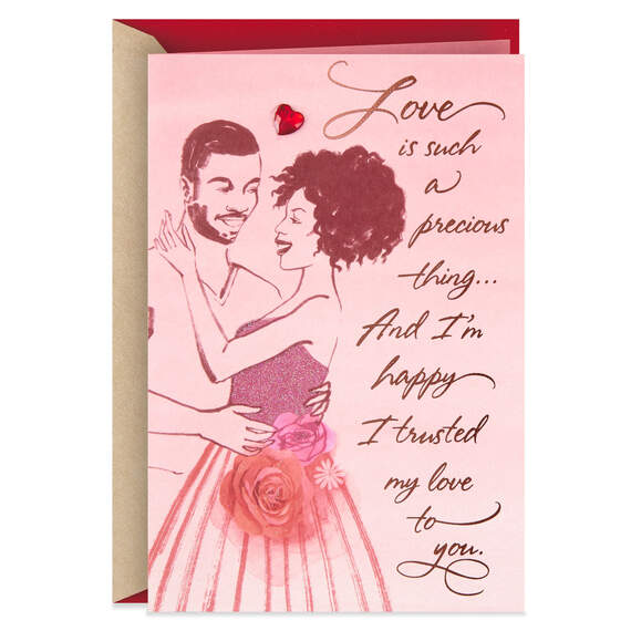 Our Love Is Precious Romantic Valentine's Day Card, , large image number 1