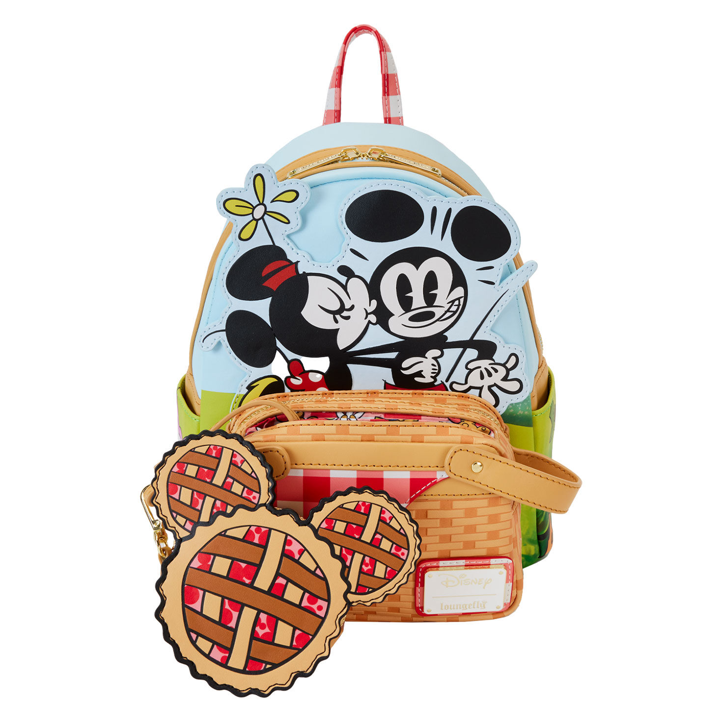 Mickey mouse summer fun backpack with picnic mat top