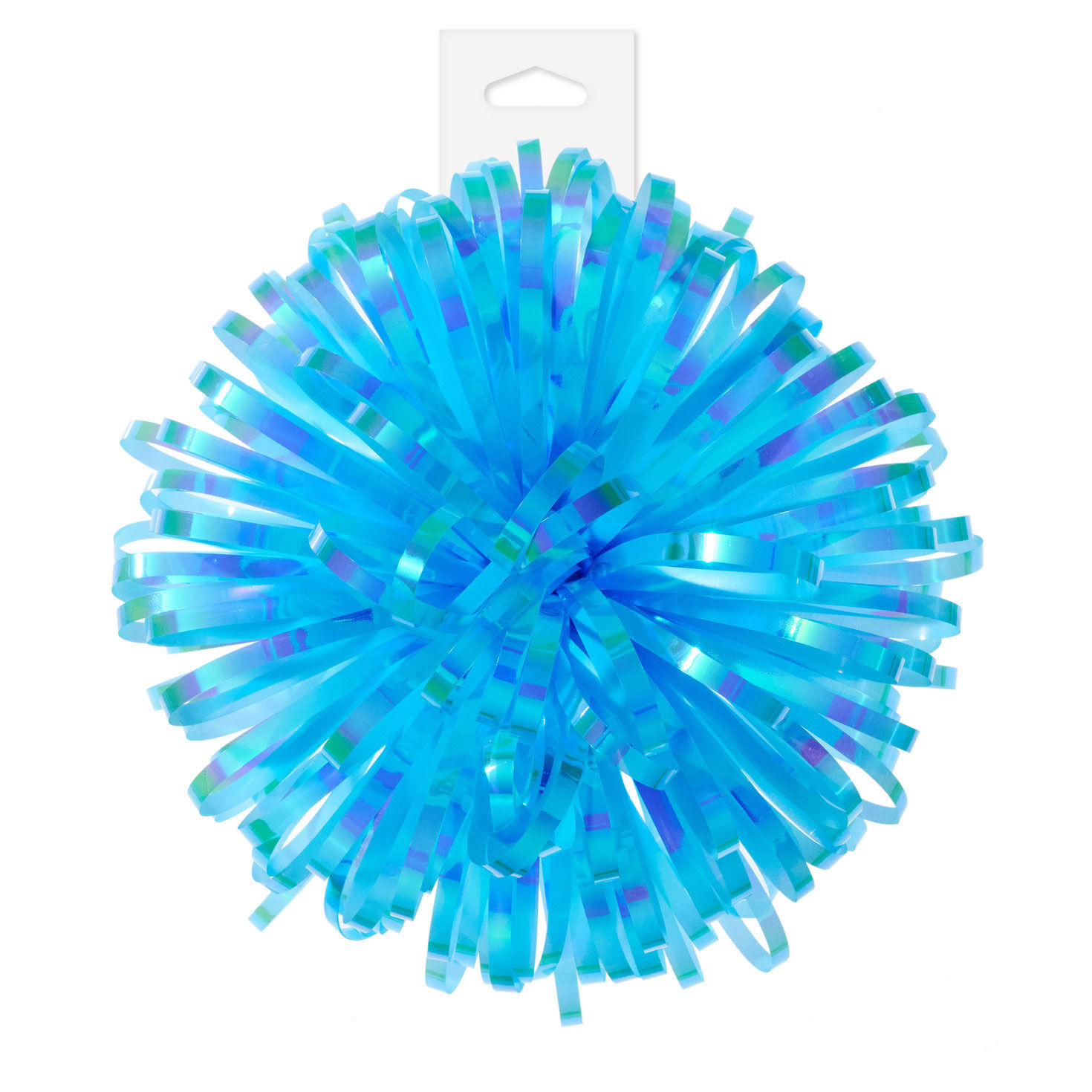 Translucent Turquoise Looped Pom-Pom Gift Bow package front image number 5