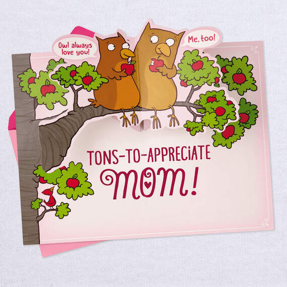 Owl Always Love You Pop-Up Mother's Day Card for Mom, , large image number 4
