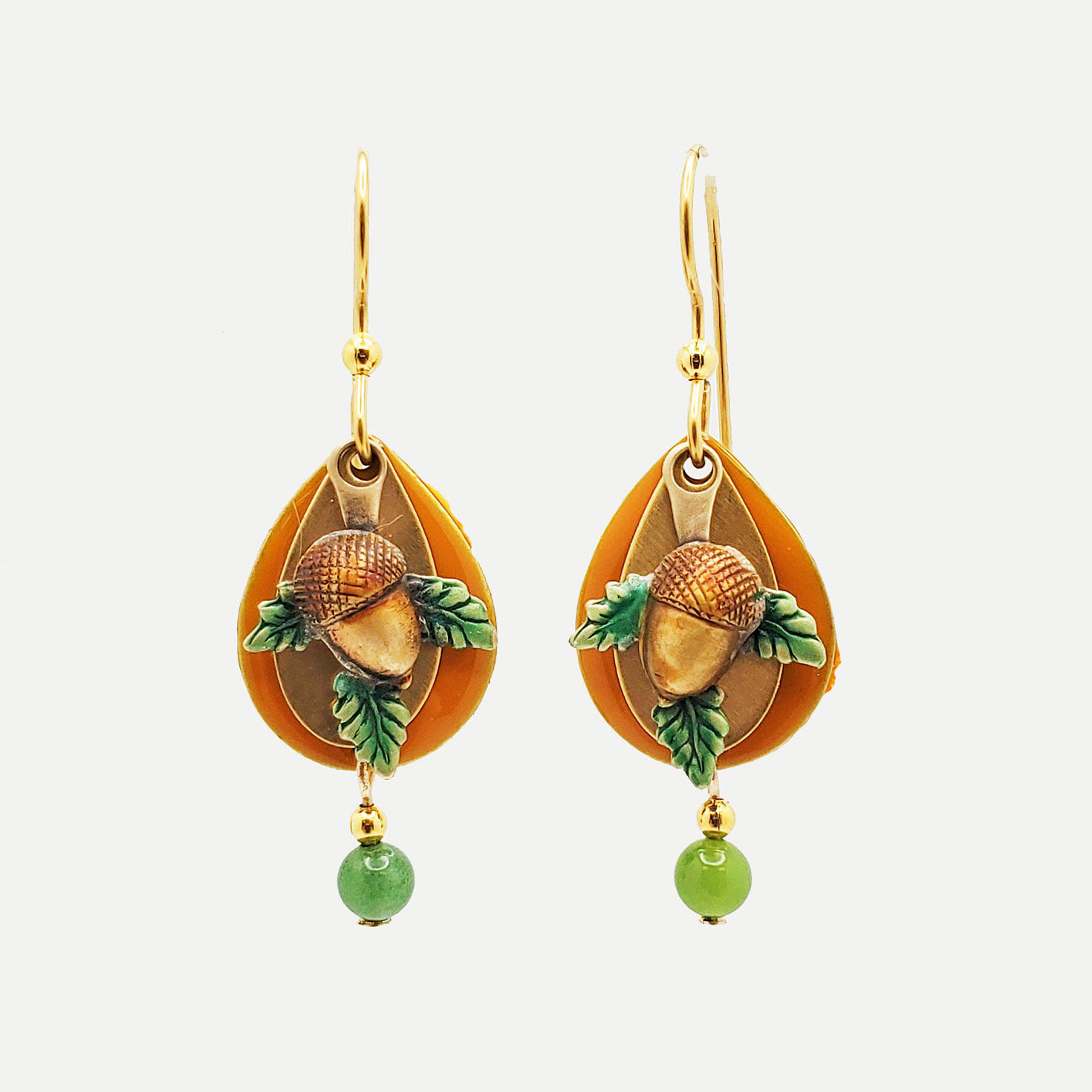 Silver forest christmas earrings on sale