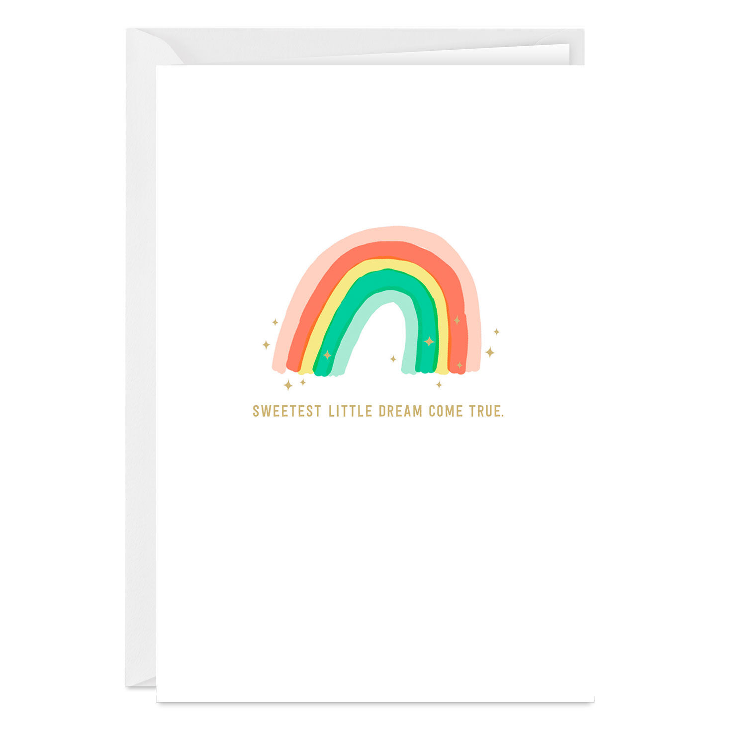Sweetest Dream Come True Custom New Baby Card, , large image number 1