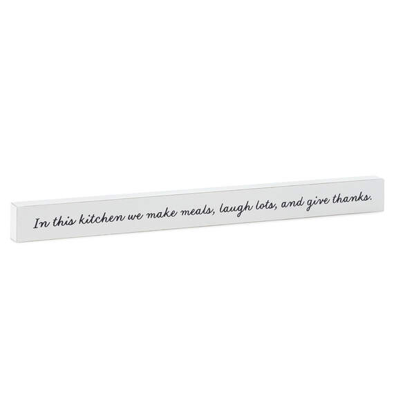 In This Kitchen Wood Quote Sign, 23.5x2, , large image number 1