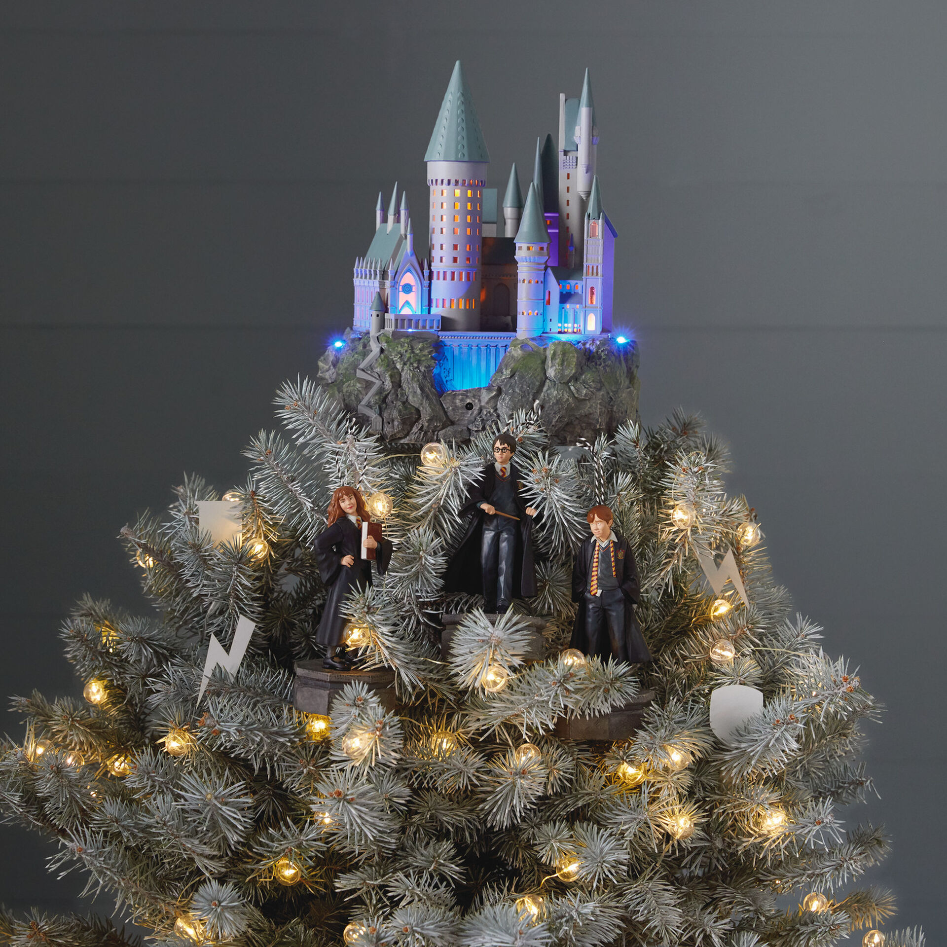 Harry Potter Collection Hogwarts Castle Musical Tree Topper With Light Keepsake Ornaments Hallmark
