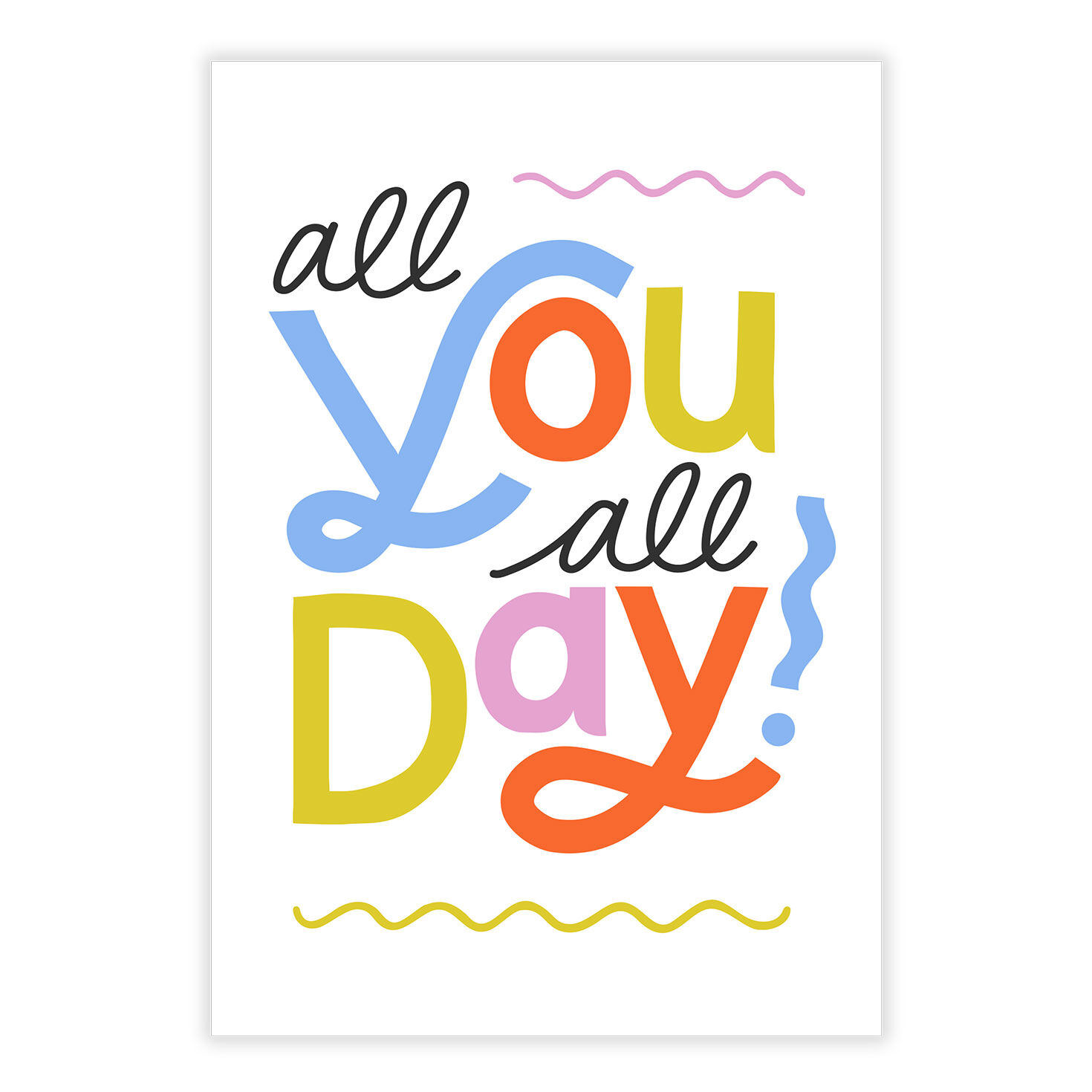 All You All Day Personalized Encouragement Card front image number 2