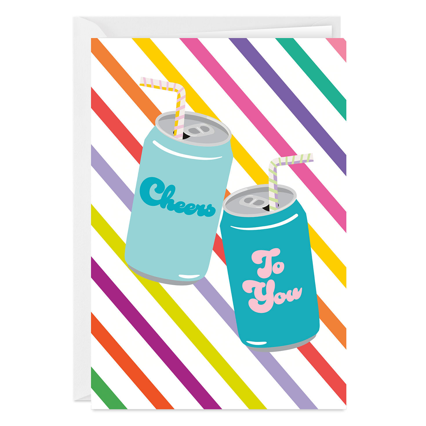 Soda Pop Cans Custom Congratulations Card