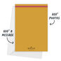 Purple Pink Patterns Personalized Diwali Photo Card Card back with Envelope indicating personalization image number 3