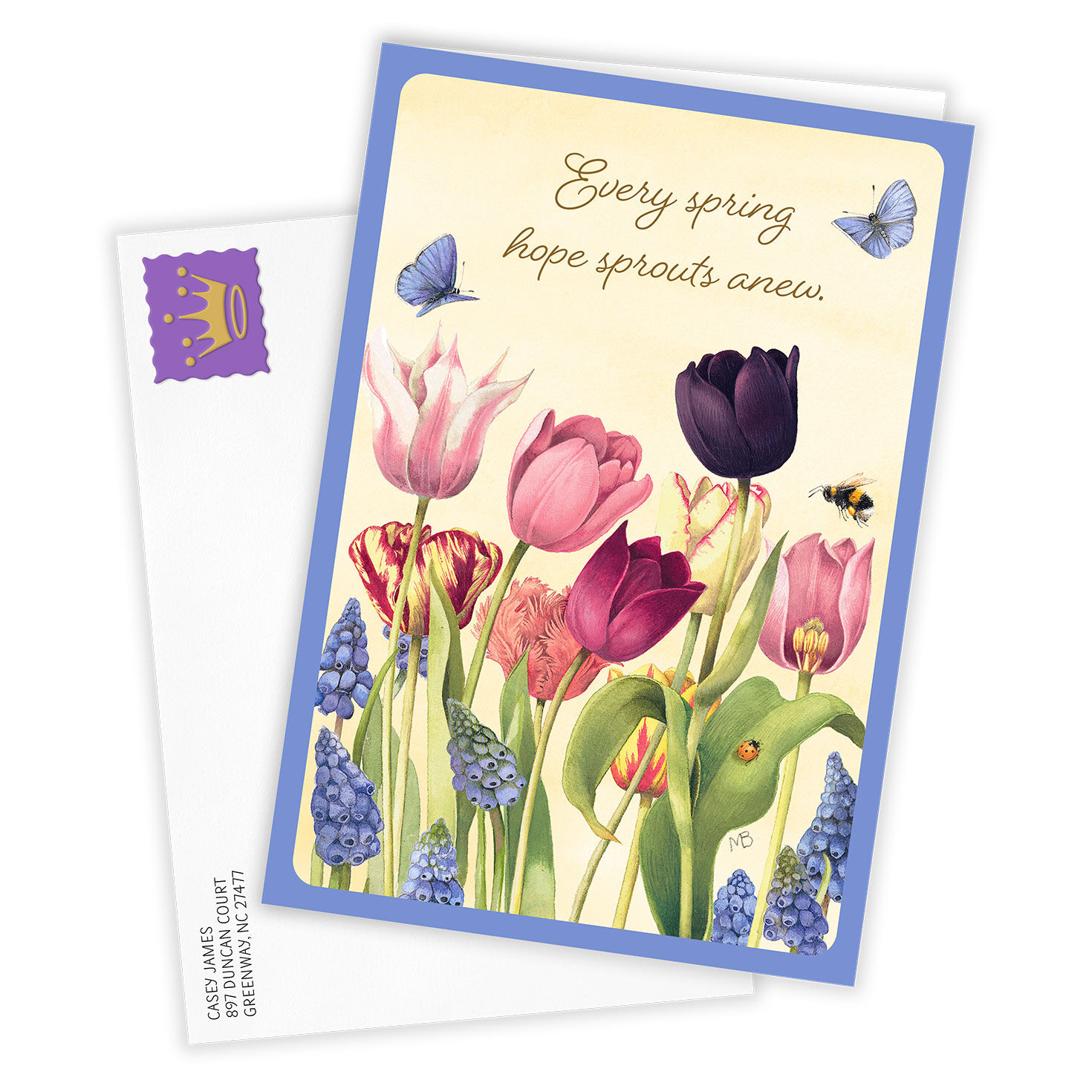 Marjolein Bastin Spring Sprouts Anew Custom Easter Card, , large image number 2