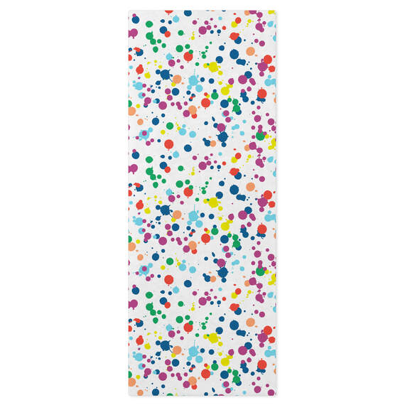 Colorful Paint Dot Confetti Tissue Paper, 6 Sheets