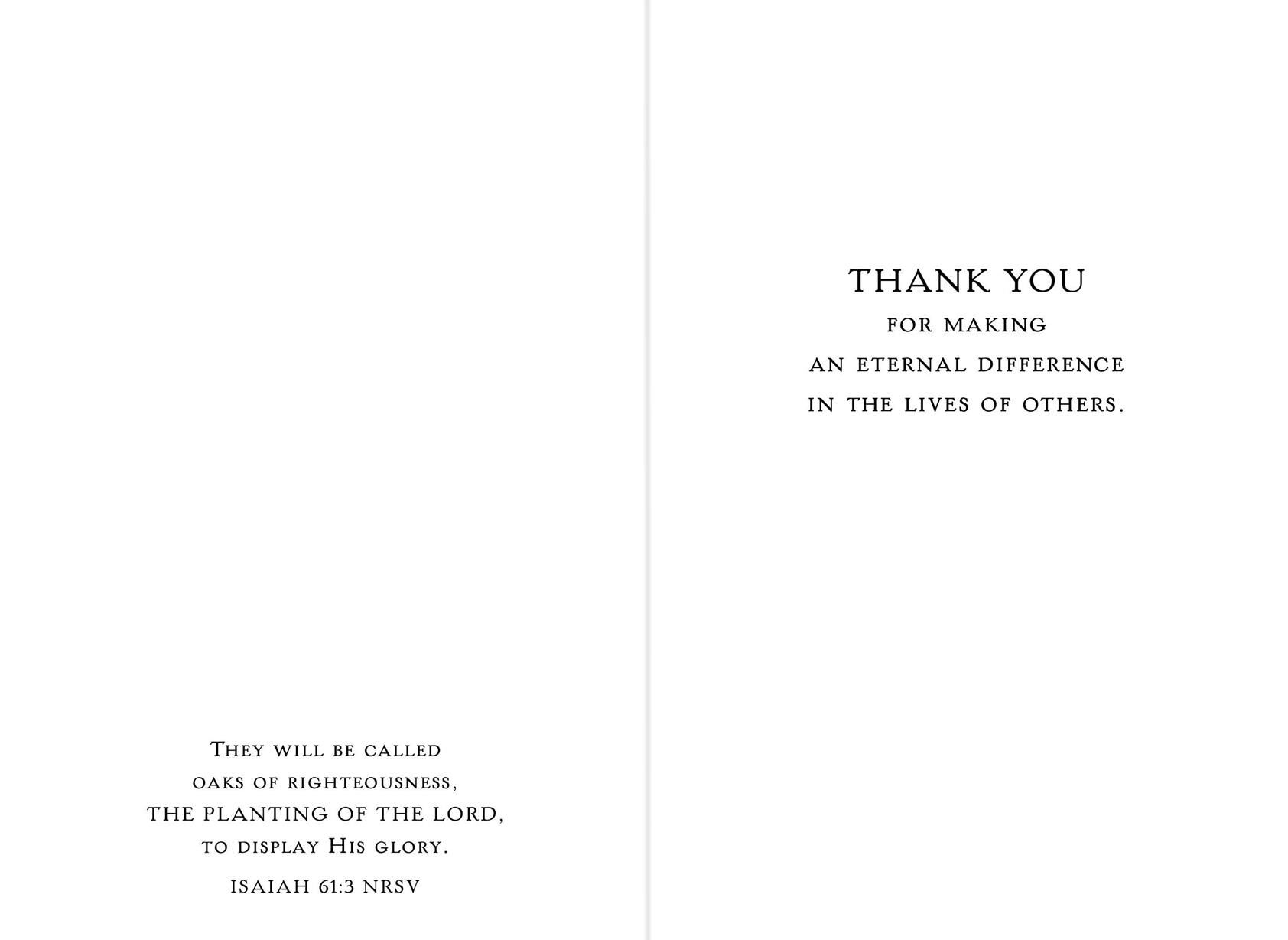 You're An Inspiration Clergy Appreciation Card
