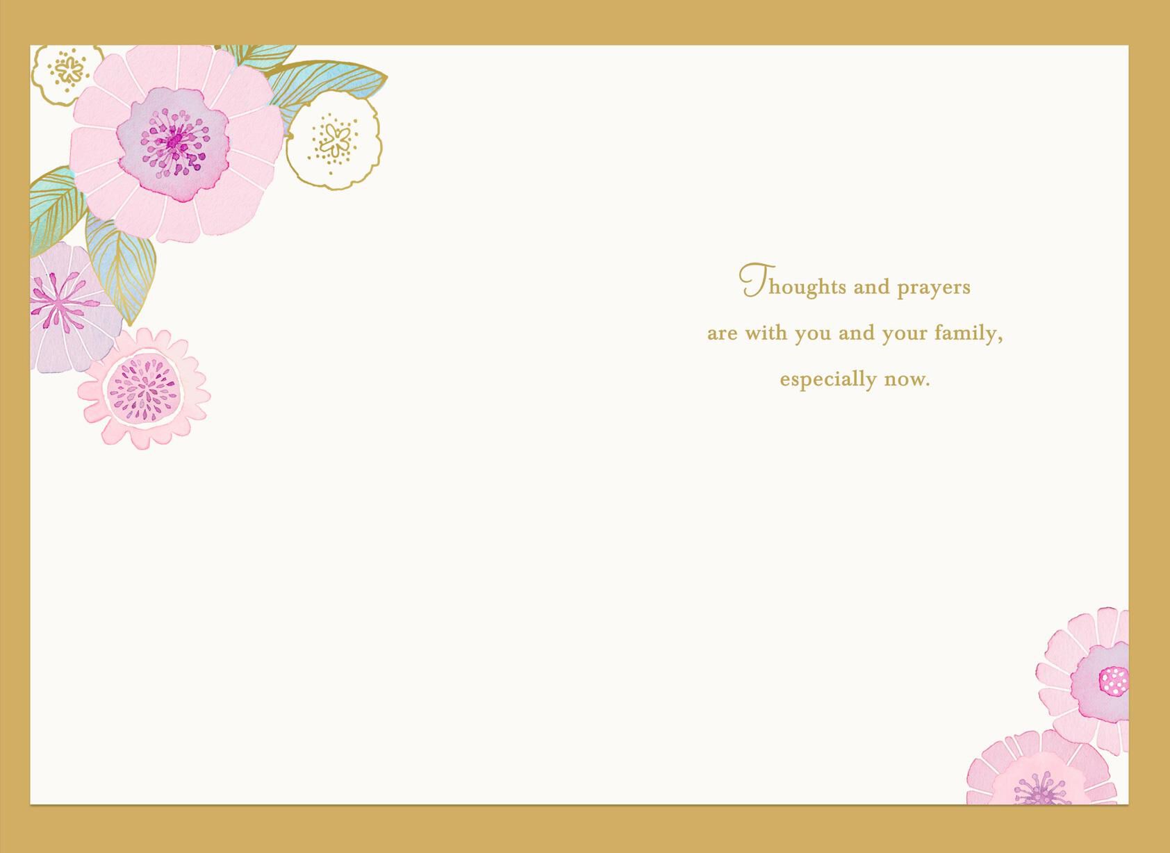 Pinwheel Flower Cascade Sympathy Card
