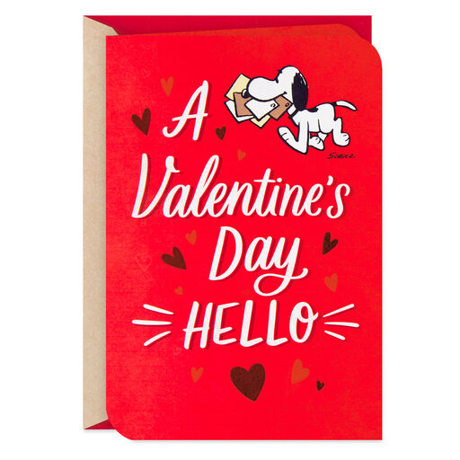 Peanuts® Snoopy Sweet Hello Valentine's Day Card, 