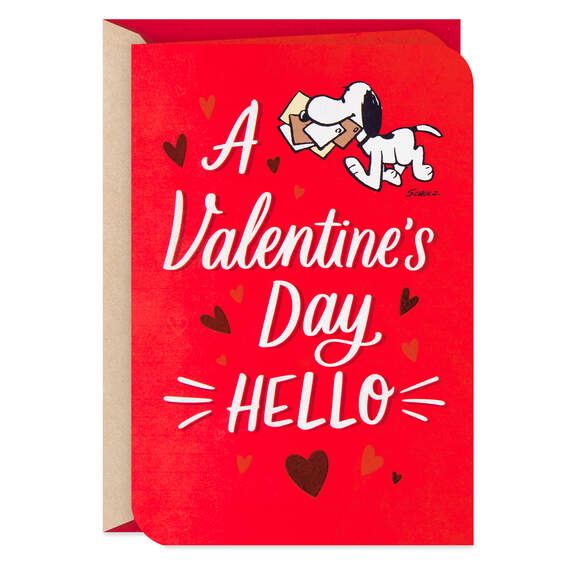 Peanuts® Snoopy Sweet Hello Valentine's Day Card