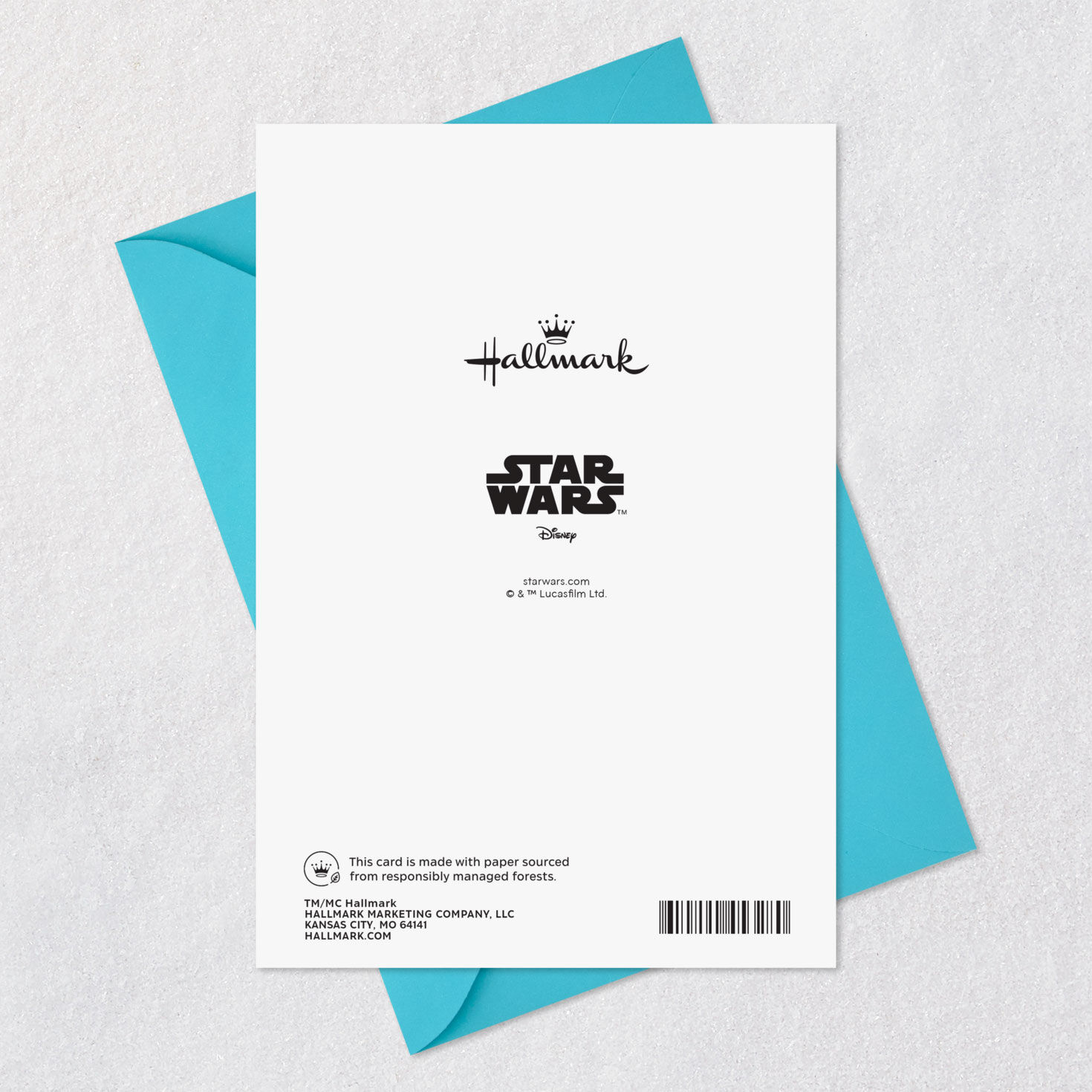 Star Wars Chewbacca Wookiee Friendship Card Card Back with Envelope image number 7