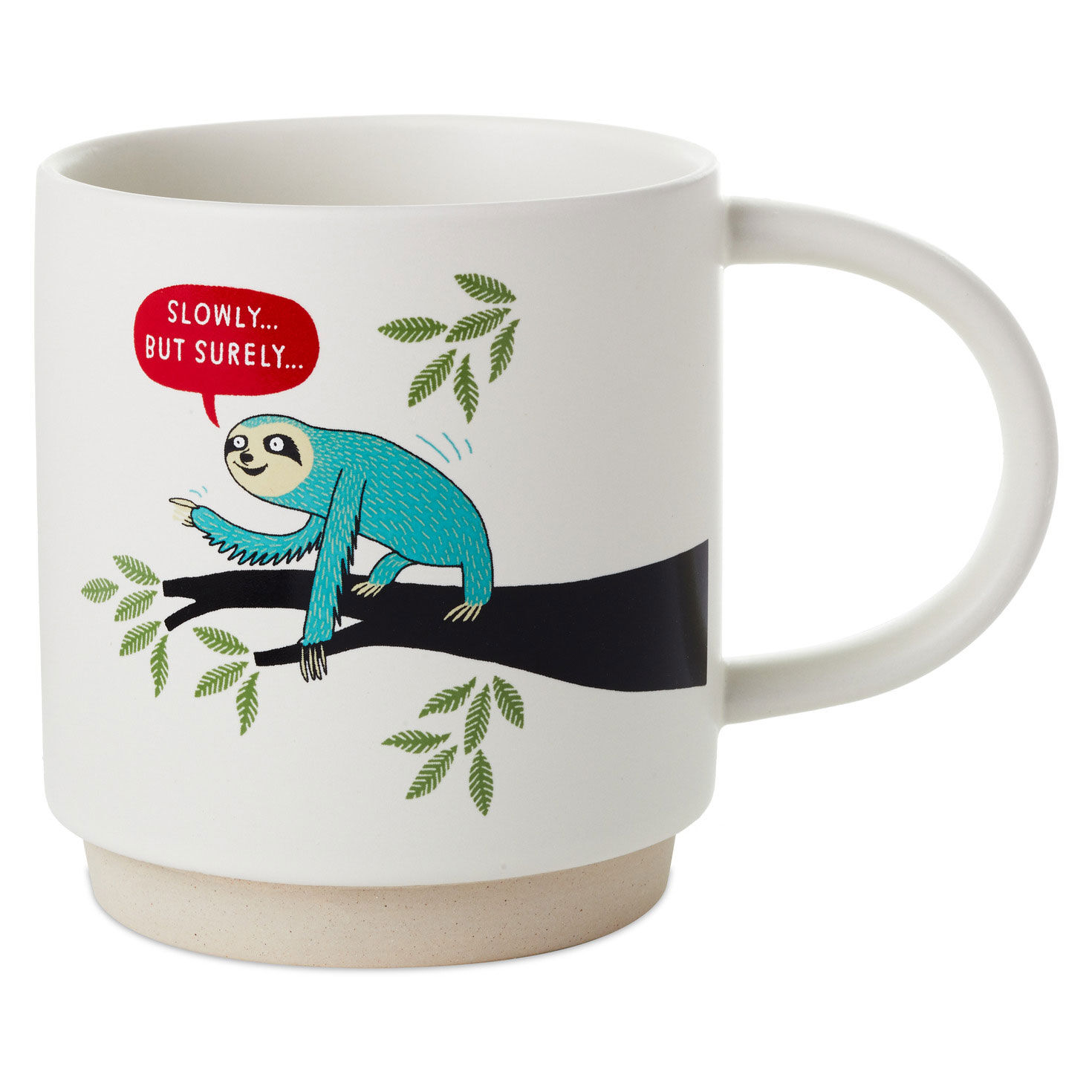 Sloth Slowly But Surely Funny Mug, 16 oz.