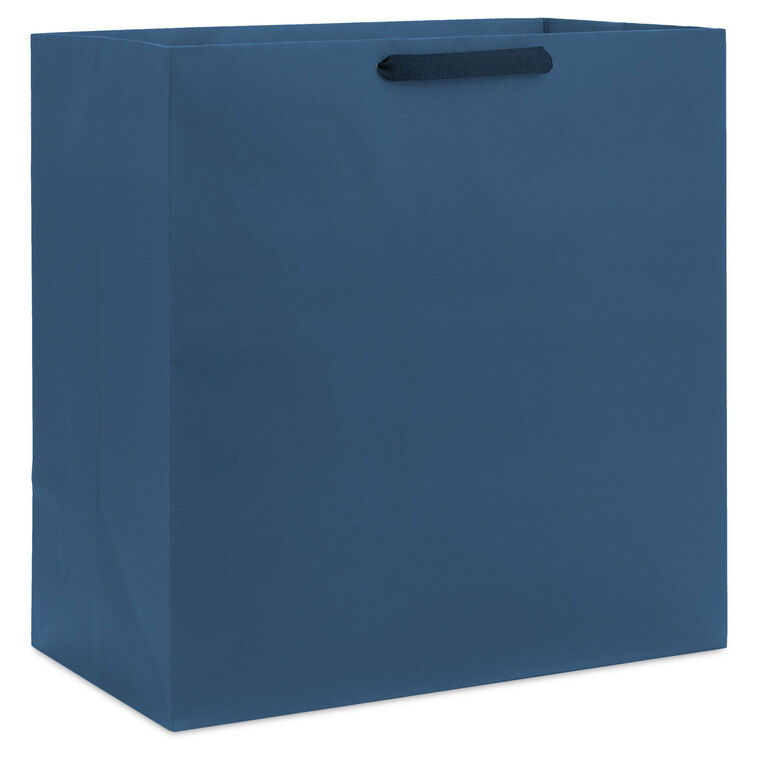 15" Navy Extra-Deep Gift Bag