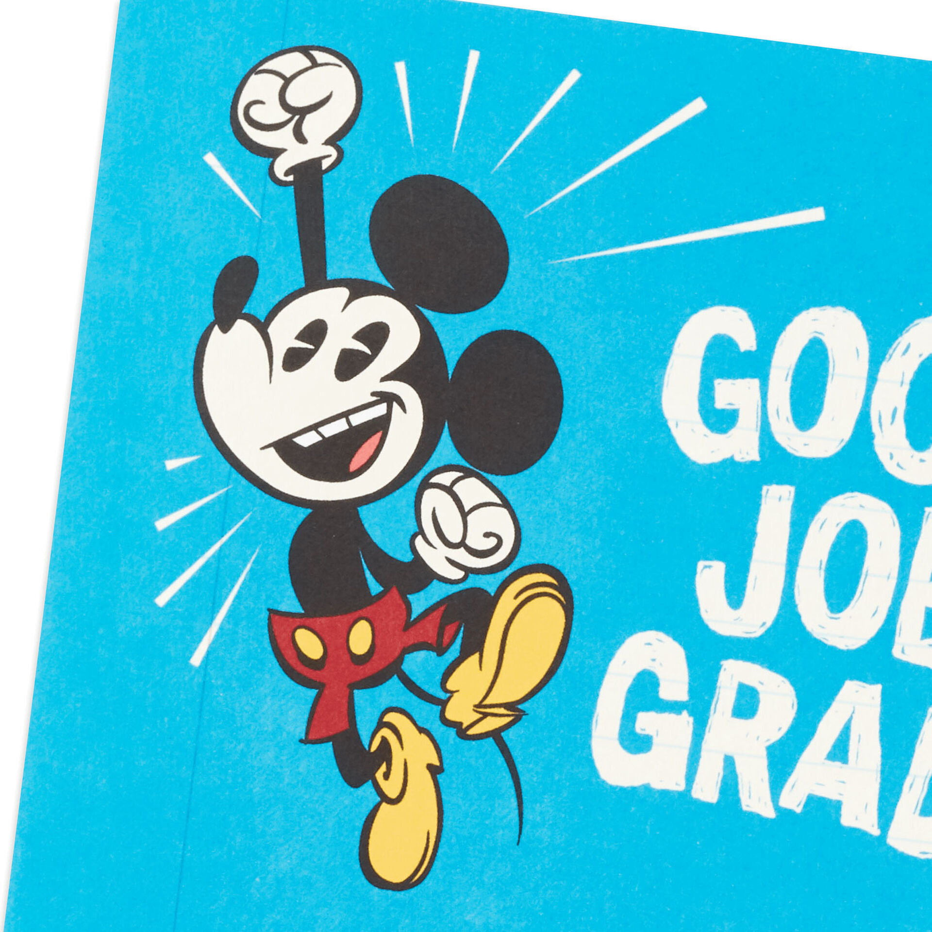 disney mickey mouse good job pop up graduation card