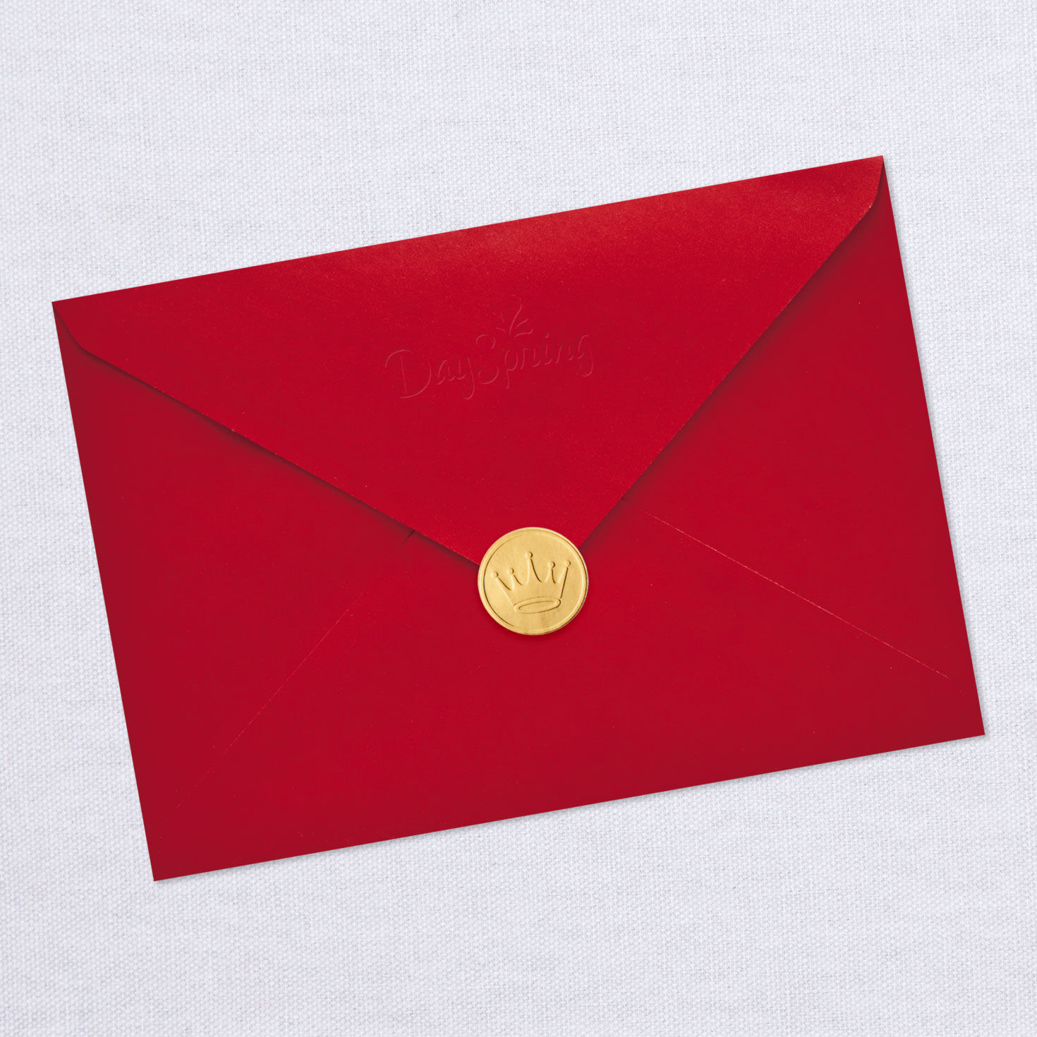 Poinsettia & Plaid Religious Christmas Card for Parents Envelope Back with Seal image number 7