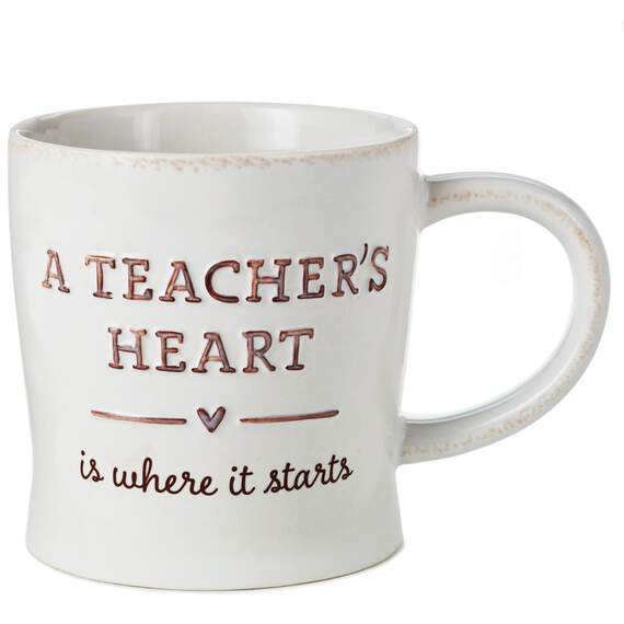 A Teacher's Heart Ceramic Mug, 12 oz., , large image number 1