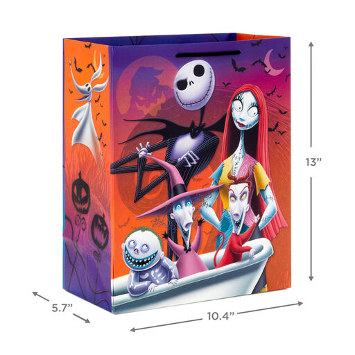 13" Disney Tim Burton's The Nightmare Before Christmas 3-Pack Large Gift Bags, 