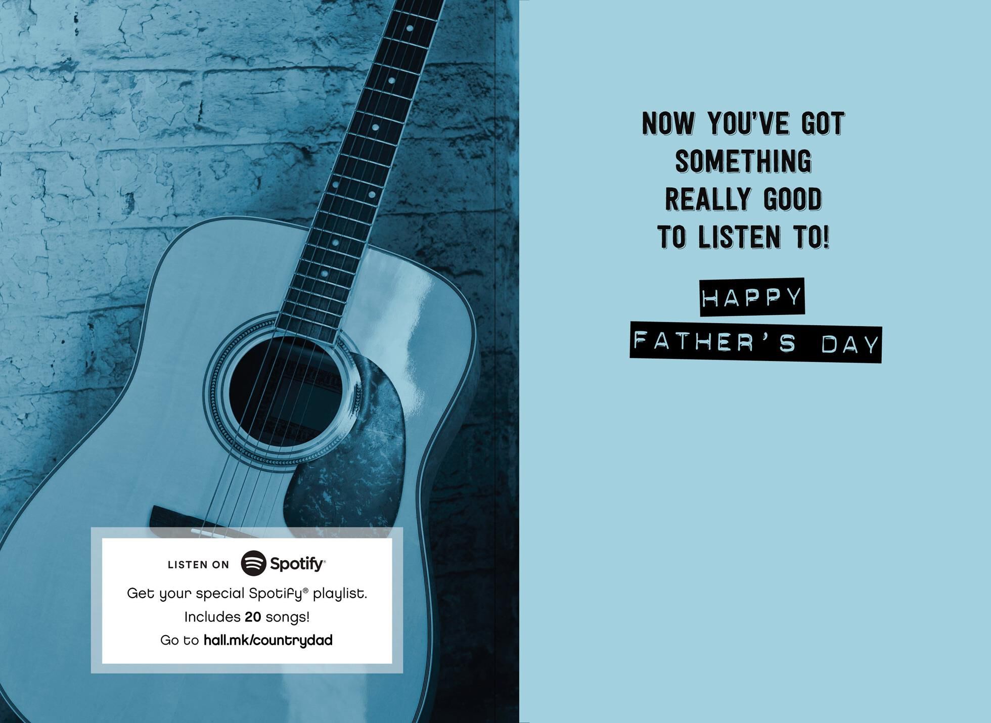 Really Good Listener Musical Father's Day Card