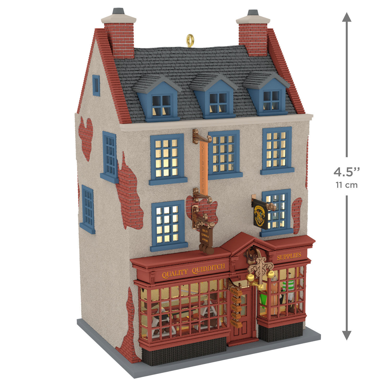 Harry Potter Quidditch Shop Keepsake Ornament measurement image number 3