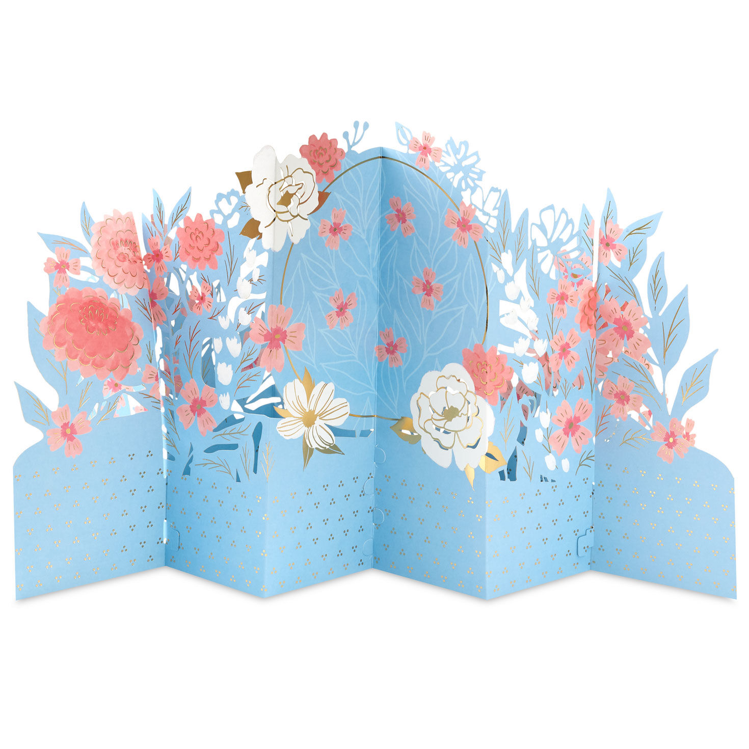Flowers on Blue 3D Pop-Up Mother's Day Card  image number 2