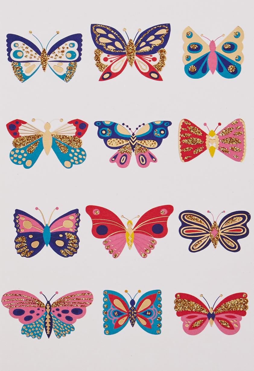 A Dozen Butterflies Blank Card