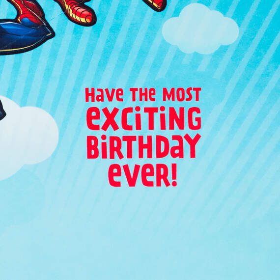 Marvel Spider-Man Amazing Hero Pop-Up 6th Birthday Card, , large image number 3