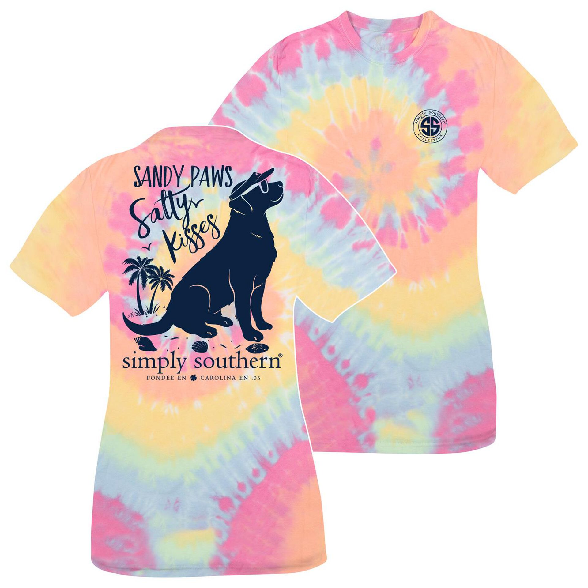 Simply Southern Sandy Paws Women S Short Sleeve T Shirt Small Clothing Hallmark