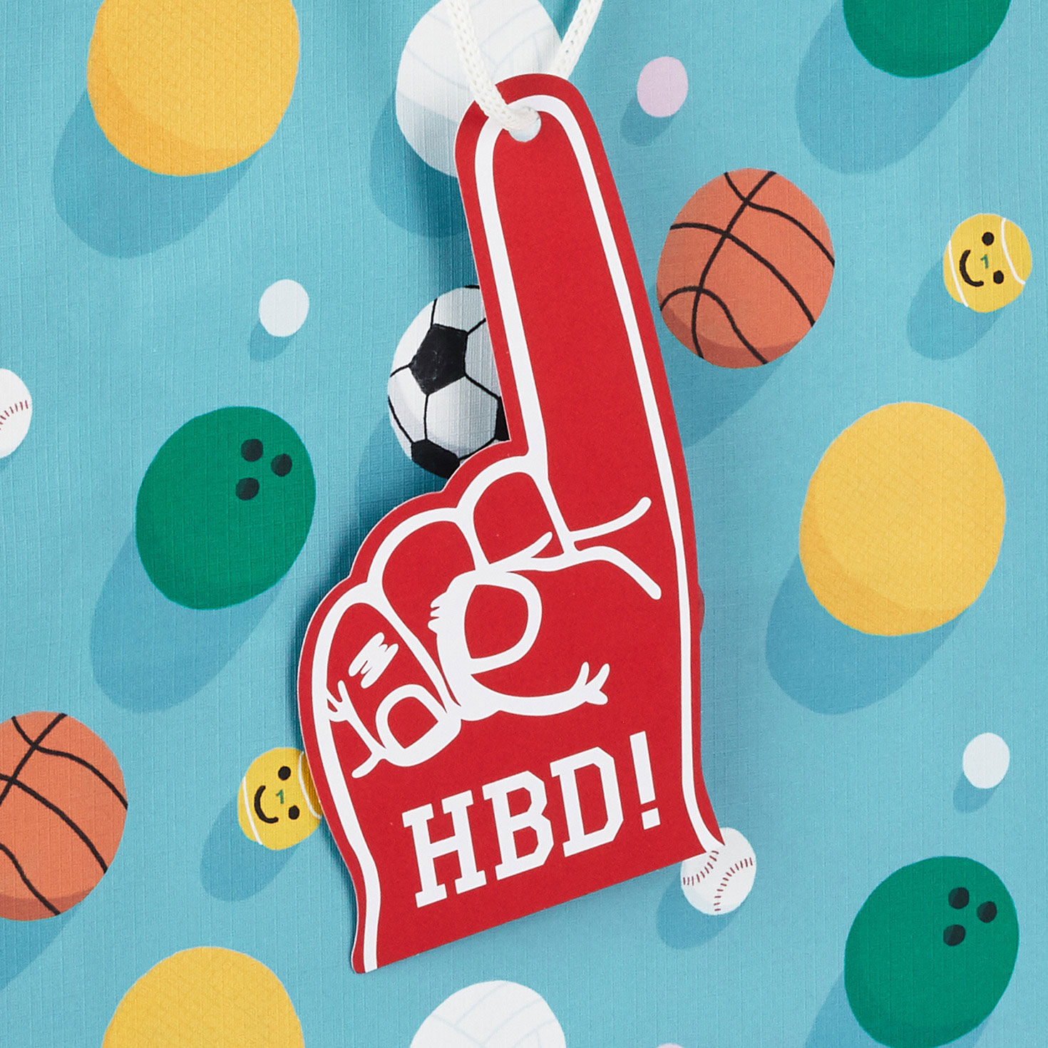 15" Sports Balls on Blue Extra-Deep Birthday Gift Bag for only USD 5.99 | Hallmark