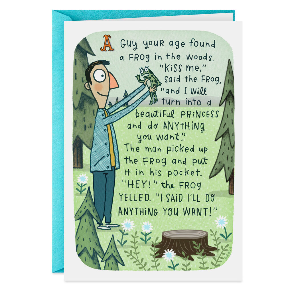 A Man Your Age Funny Birthday Card For Him Greeting Cards Hallmark