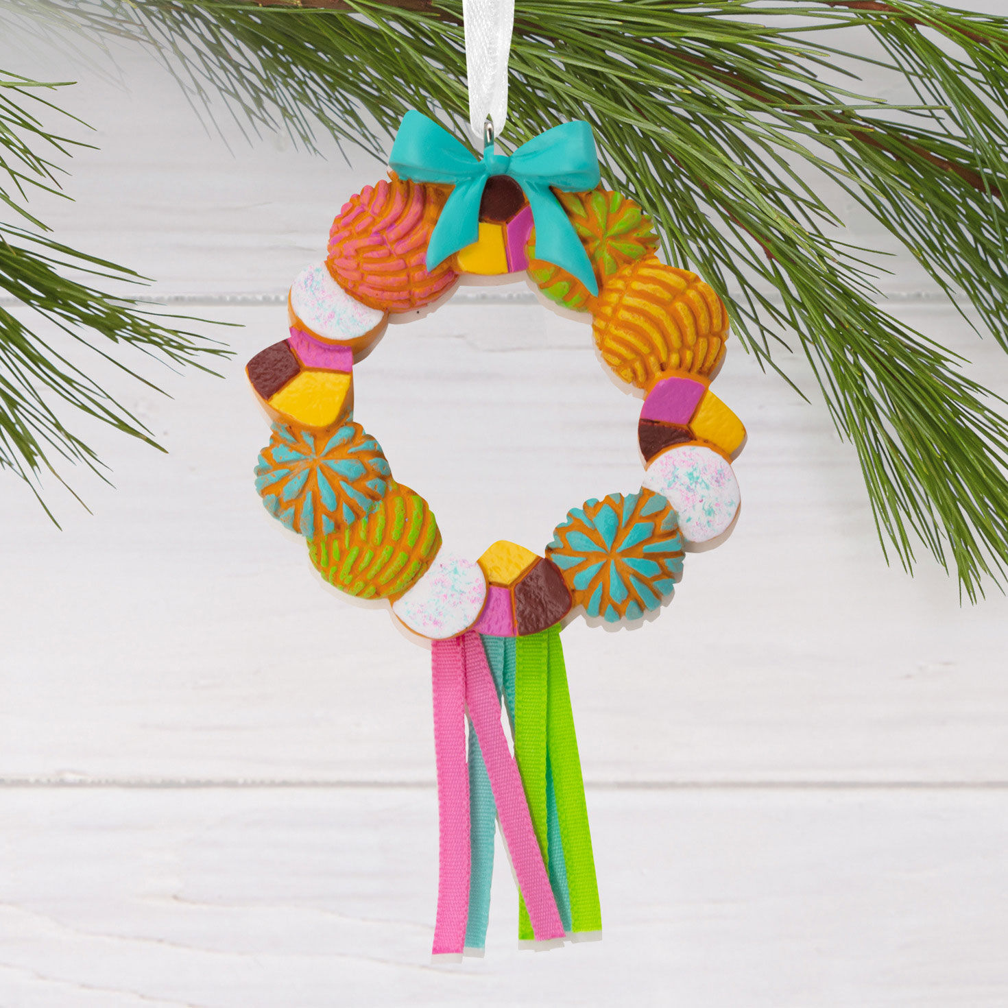 Mexican Conchas Christmas Ornament hanging on tree image number 2
