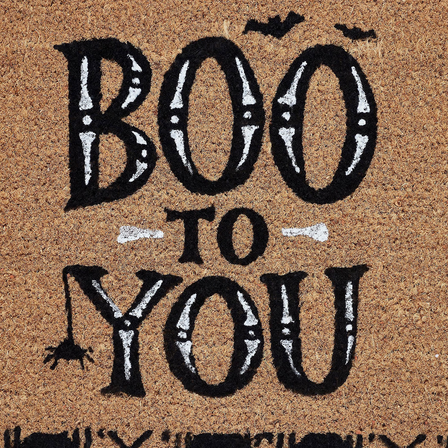 Hallmark Boo To You Coir Mat 18x30 upclose view image number 3