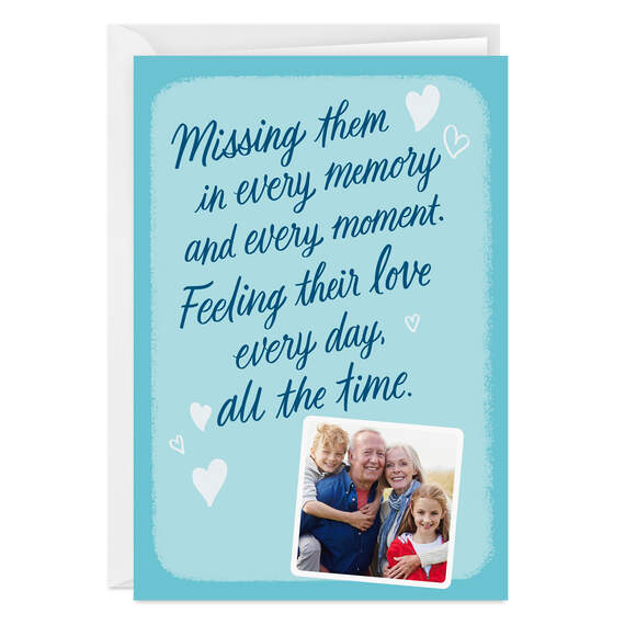 Personalized Remembering Their Love Tribute Photo Card