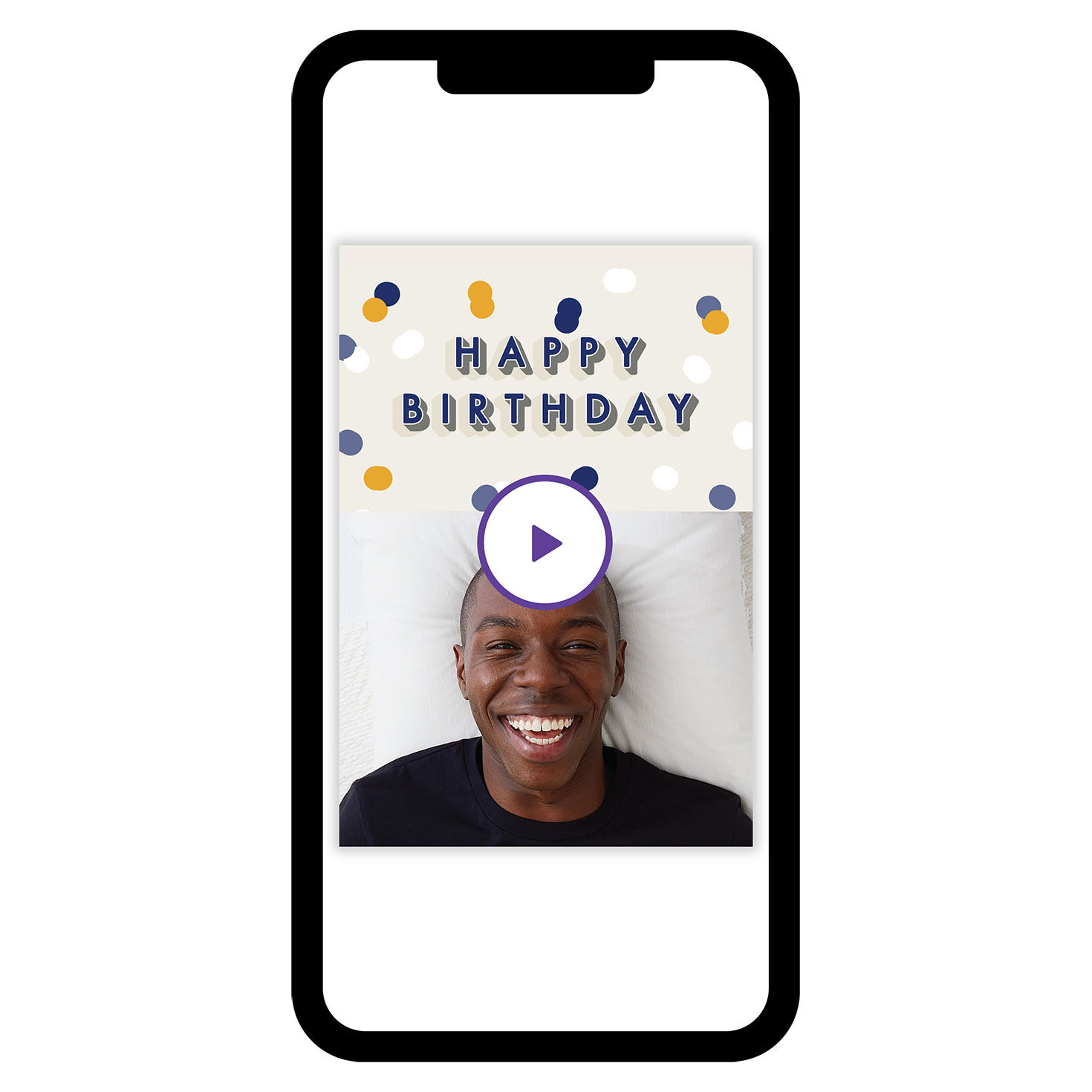 Happy Birthday Confetti Blank eCard