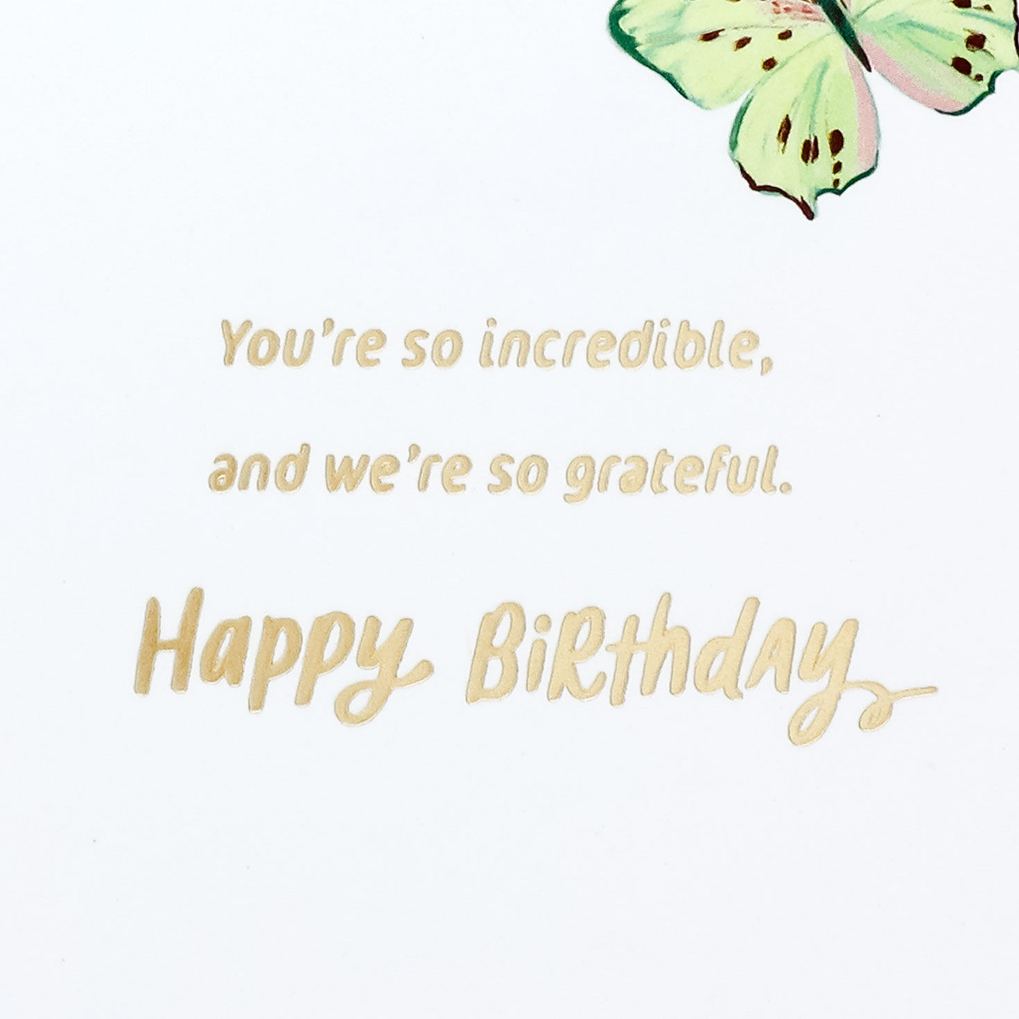 Butterfly Birthday Card for Mom and Grandma Sentiment image number 3
