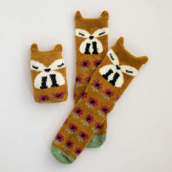 Natural Life Rust Fox Cozy Socks, , large image number 1