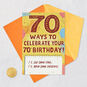 Ways to Celebrate Funny Pop-Up 70th Birthday Card, , large image number 5
