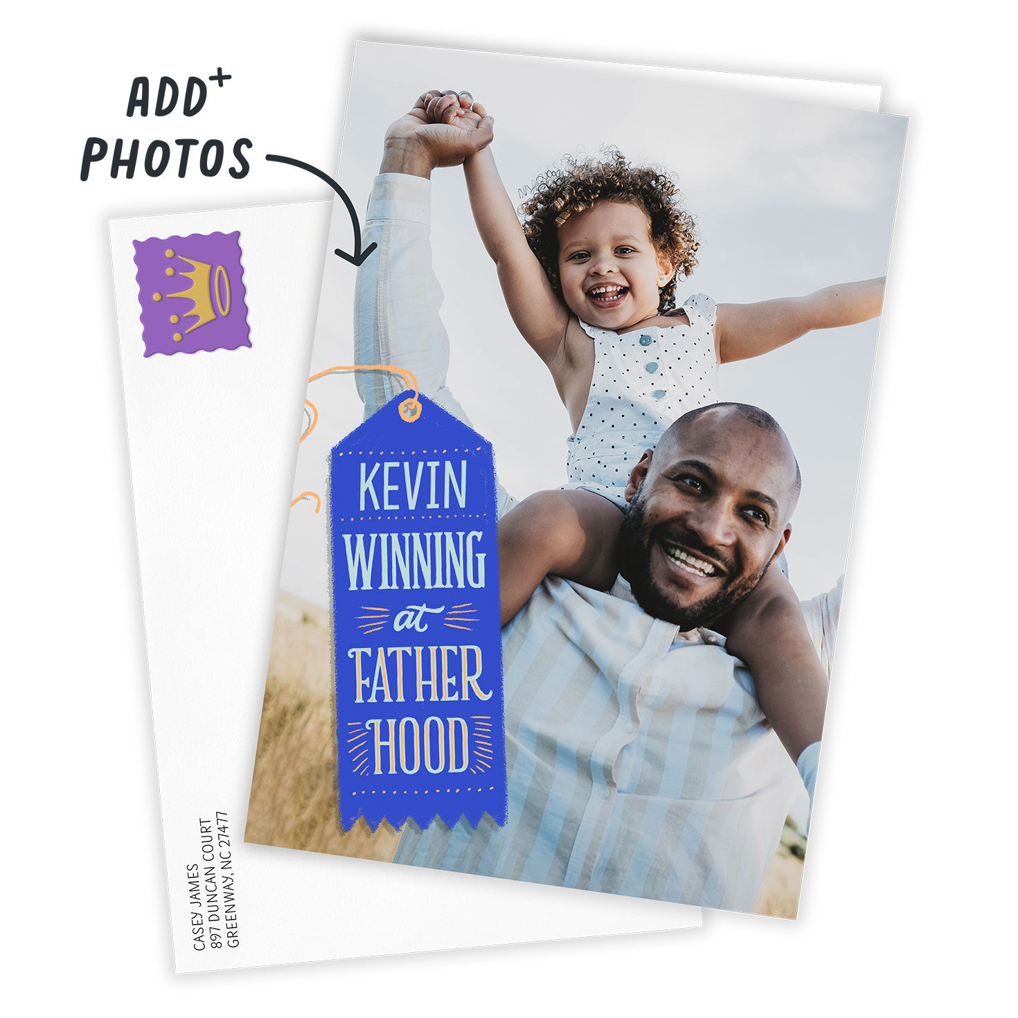 Personalized Winning at Fatherhood Photo Card for only USD 4.99 | Hallmark