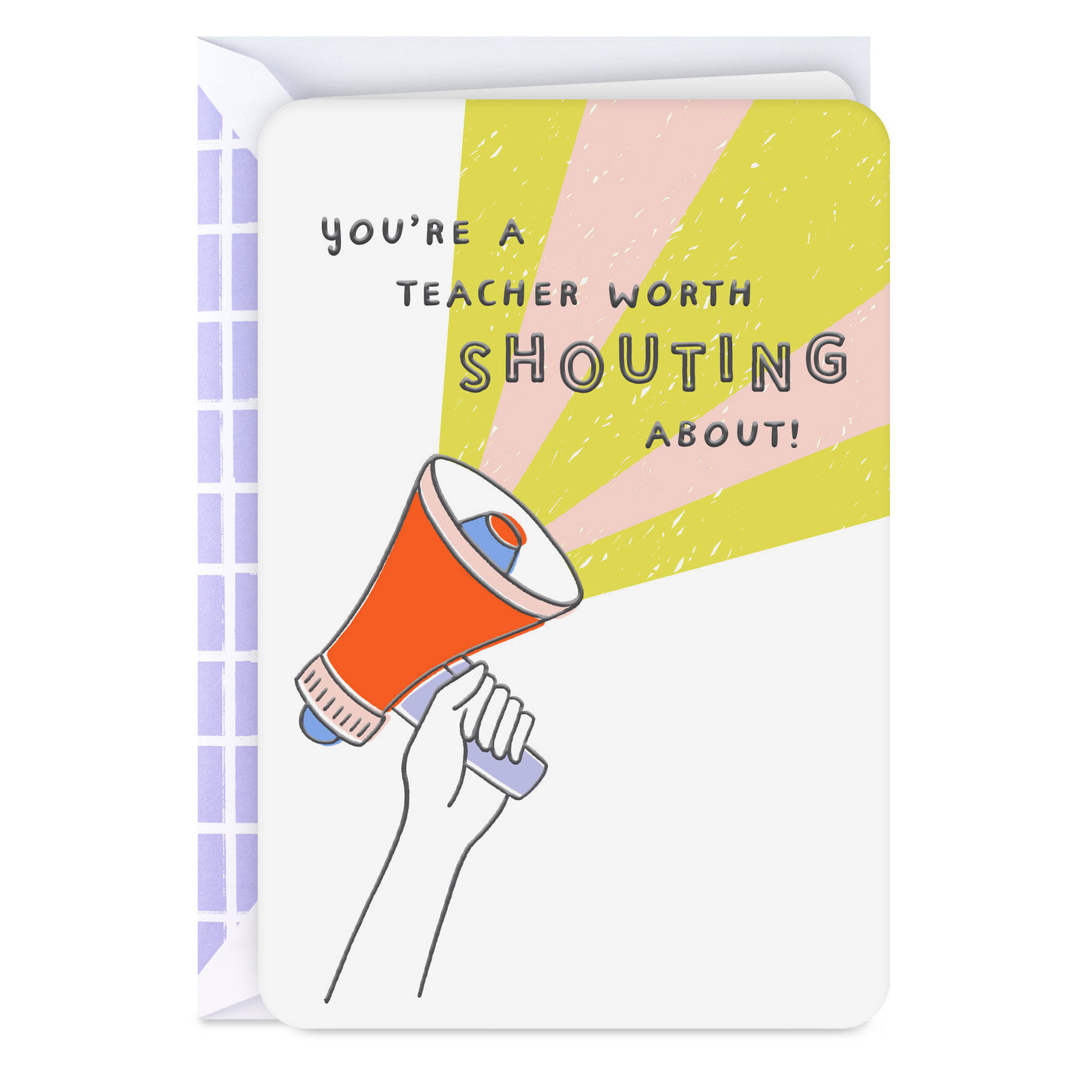 Worth Shouting About Thank You Card for Teacher
