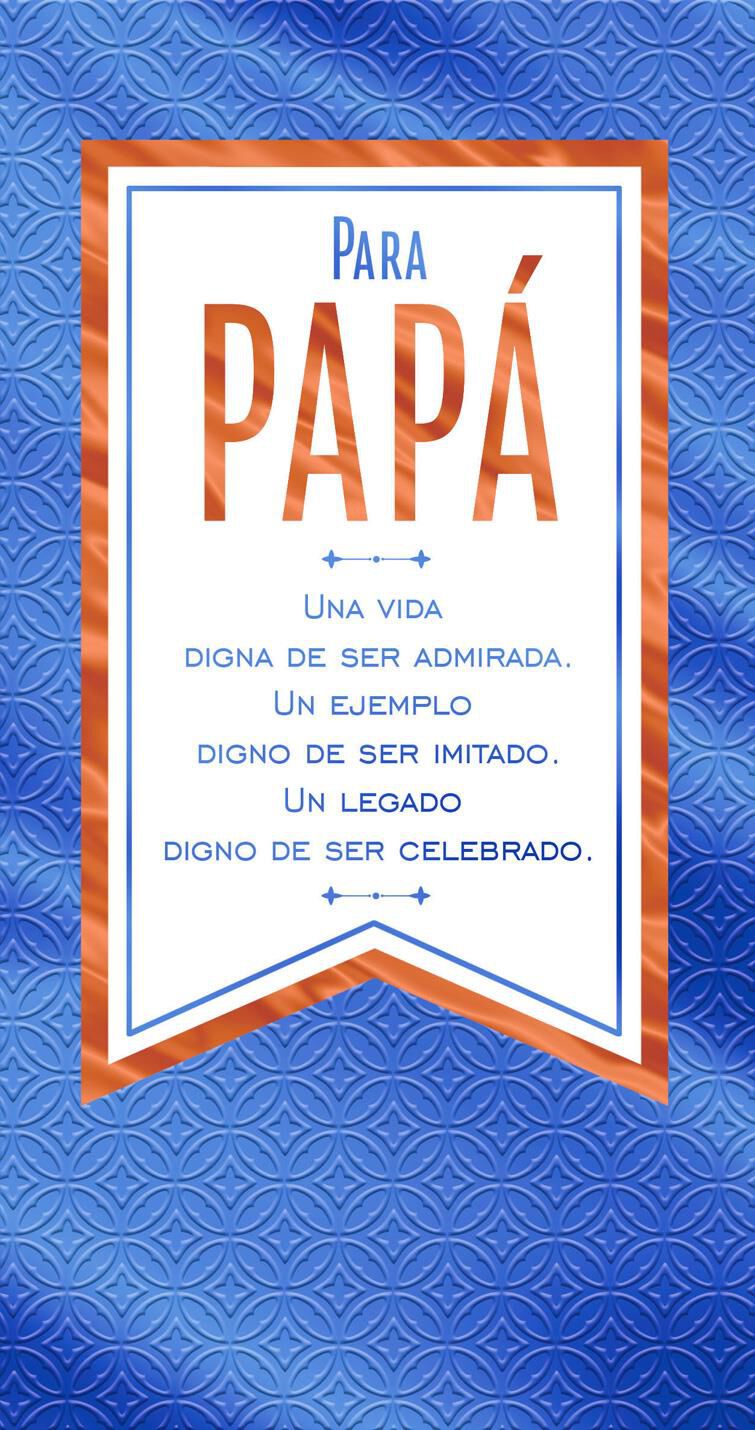 Celebrating Your Legacy Money Holder Spanish-Language Father's Day Card for Dad