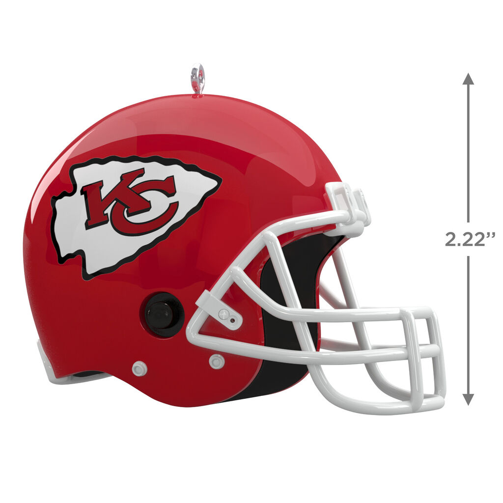 NFL Kansas City Chiefs Helmet Ornament With Sound - Keepsake Ornaments