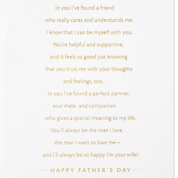So Happy to Be Your Wife Father's Day Card for Husband, , large image number 3