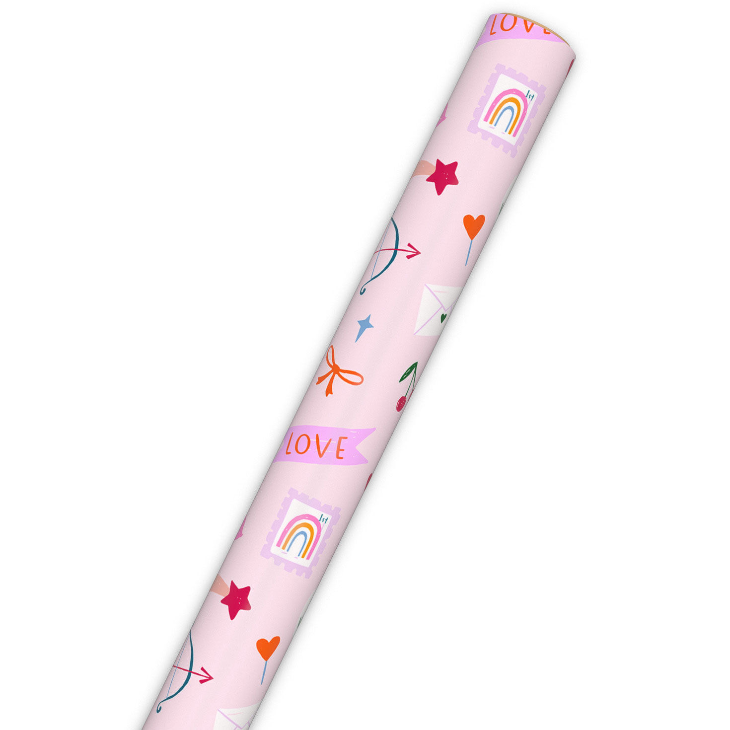 Hearts and Doodles Pink Valentine's Day Gift Wrap  image number 6
