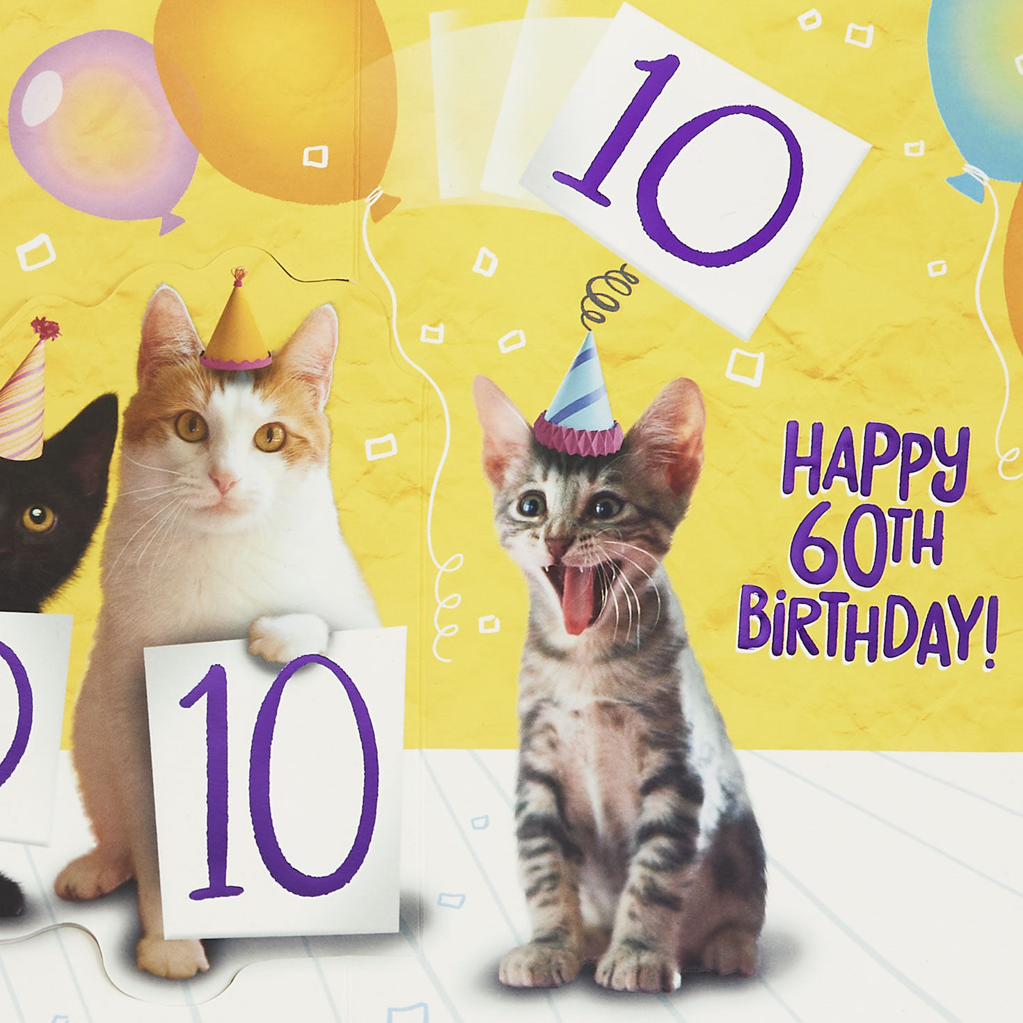 Six Perfect 10s Funny 60th Birthday Card, , large image number 4